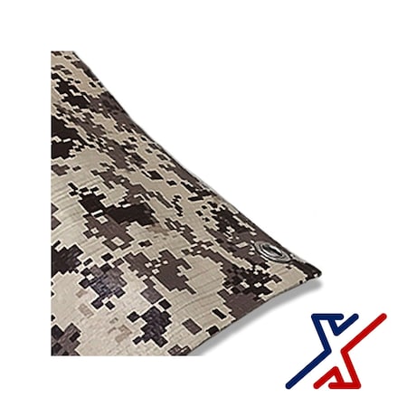 X1 Tools Heavy Duty Tarp, 12 ft x 30 ft, 8 mil, Camoflauge X1T-CAN-T08-DIG-1230